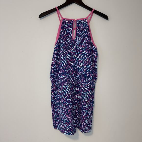 Vineyard Vines for Target Girls Scoop Neck Romper Size XL School of Whales Blue - Picture 4 of 15